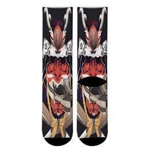 Red Skull Socks Peking Opera